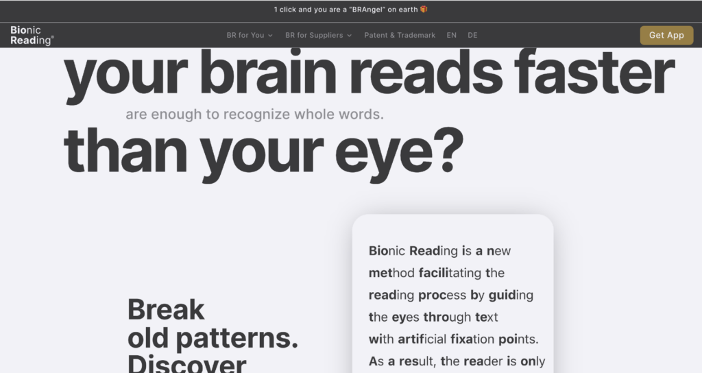 Bionic Reading